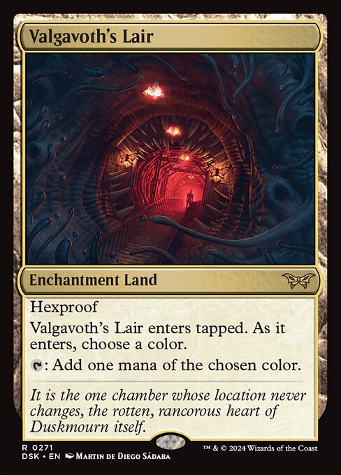 Valgavoth's Lair - Duskmourn: House of Horror Rare Card