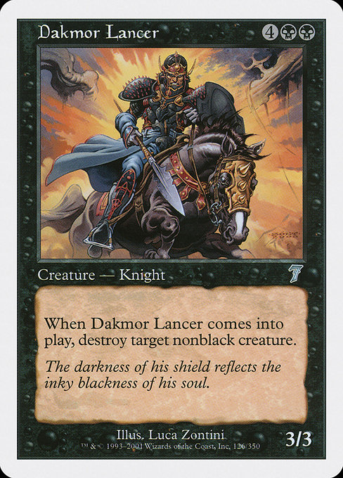 Dakmor Lancer - Seventh Edition Uncommon Card