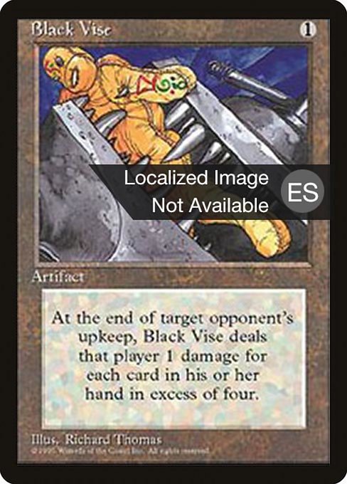 Black Vise - Fourth Edition Foreign Black Border Uncommon Card