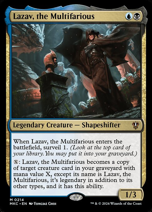 Lazav, the Multifarious - Murders at Karlov Manor Commander Mythic Card