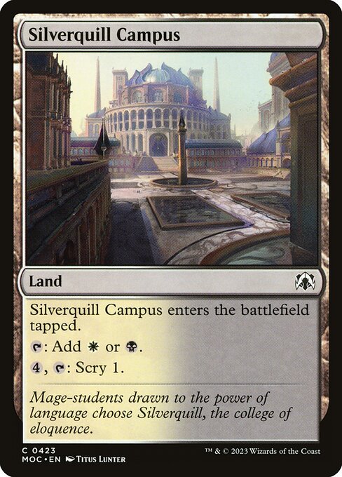 Silverquill Campus - March of the Machine Commander Common Card