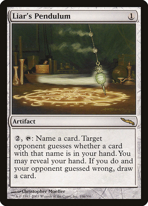Liar's Pendulum - Mirrodin Rare Card