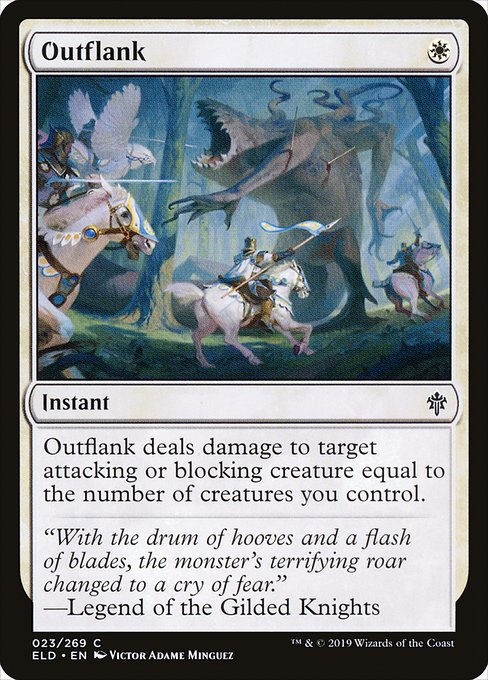 Outflank - Throne of Eldraine Common Card