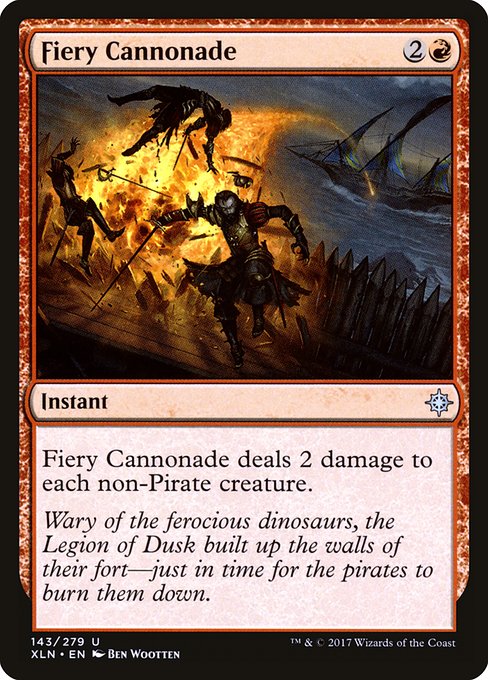 Fiery Cannonade - Ixalan Uncommon Card