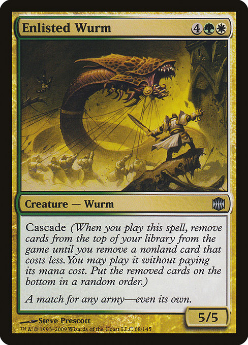 Enlisted Wurm - Alara Reborn Uncommon Card