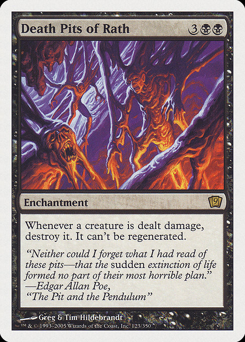Death Pits of Rath - Ninth Edition Rare Card