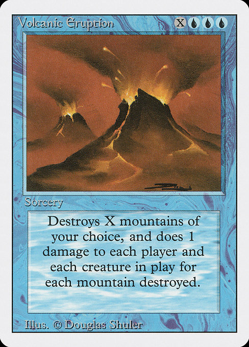 Volcanic Eruption - Revised Edition Rare Card