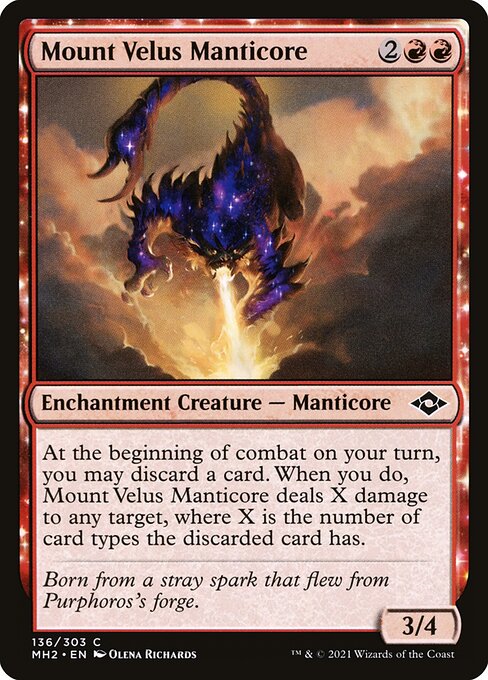 Mount Velus Manticore - Modern Horizons 2 Common Card