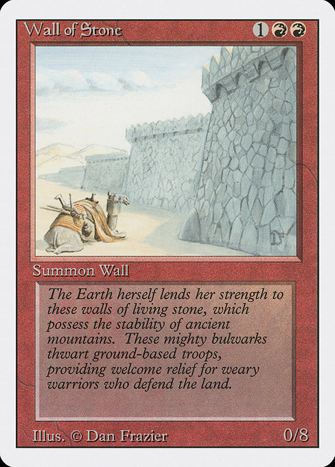 Wall of Stone - Revised Edition Uncommon Card