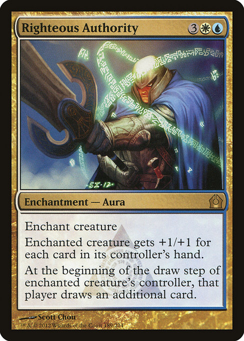 Righteous Authority - Return to Ravnica Rare Card