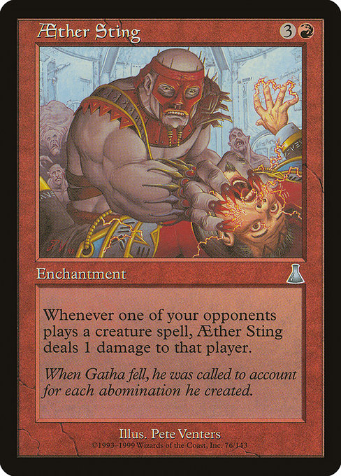 Aether Sting - Urza's Destiny Uncommon Card