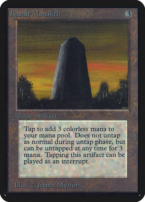 Basalt Monolith - Limited Edition Alpha Uncommon Card