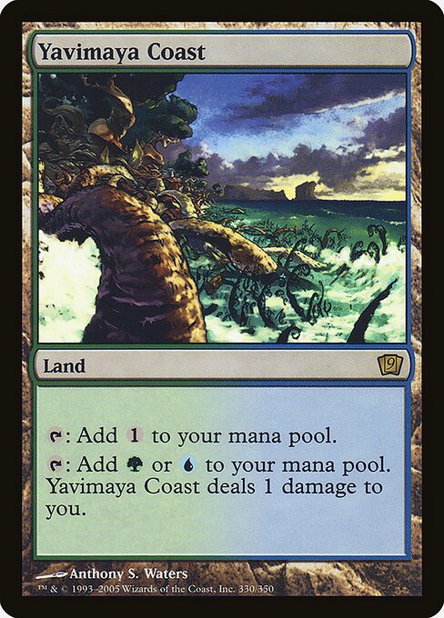Yavimaya Coast - Ninth Edition Rare Card
