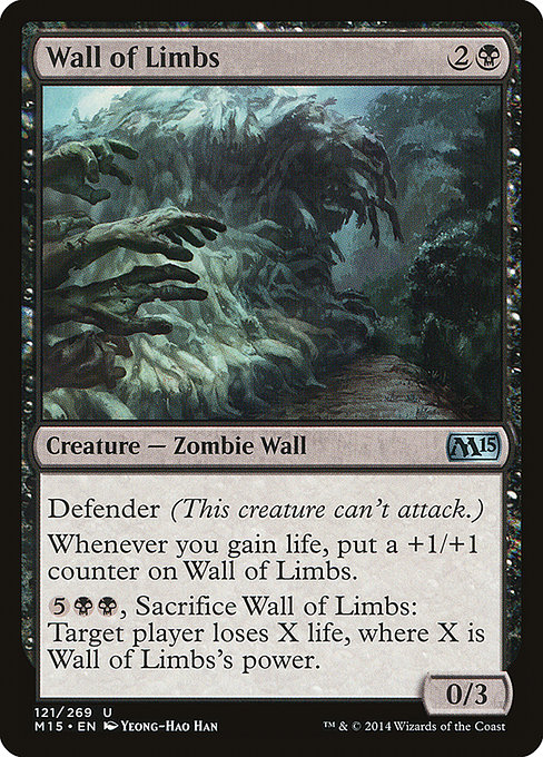Wall of Limbs - Magic 2015 Uncommon Card