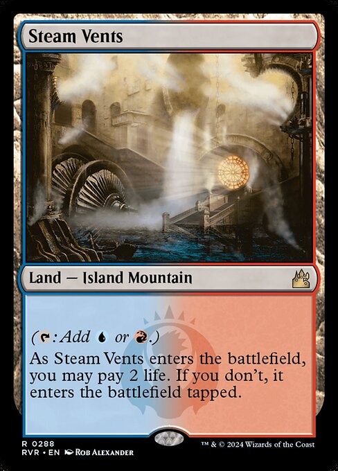 Steam Vents - Ravnica Remastered Rare Card