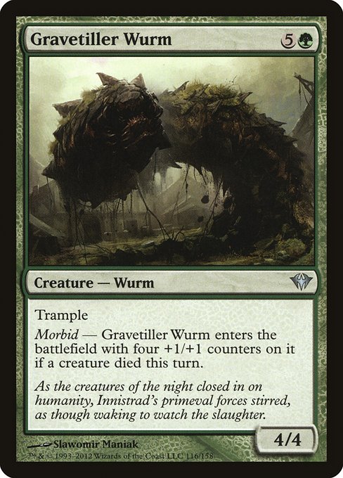 Gravetiller Wurm - Dark Ascension Uncommon Card