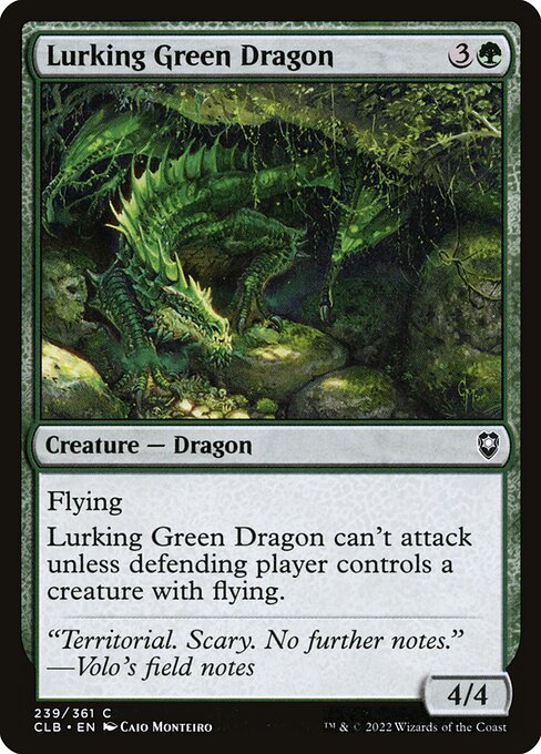 Lurking Green Dragon - Commander Legends: Battle for Baldur's Gate Common Card