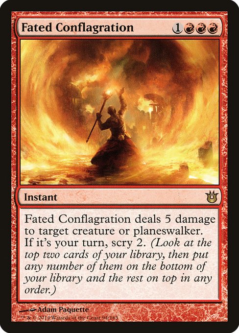 Fated Conflagration - Born of the Gods Rare Card