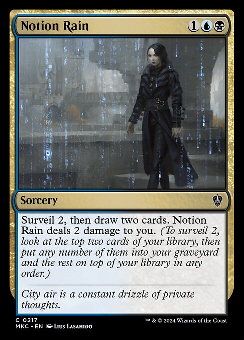 Notion Rain - Murders at Karlov Manor Commander Common Card