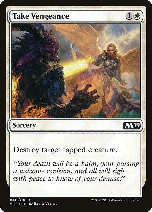 Take Vengeance - Core Set 2019 Common Card