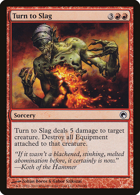 Turn to Slag - Scars of Mirrodin Common Card