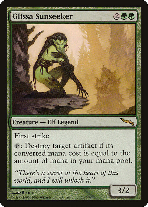 Glissa Sunseeker - Mirrodin Rare Card