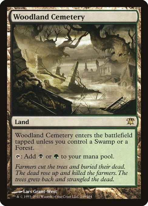 Woodland Cemetery - Innistrad Rare Card