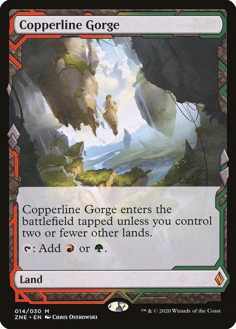 Copperline Gorge - Zendikar Rising Expeditions Mythic Card