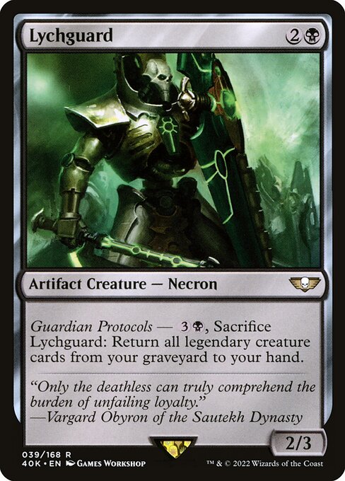 Lychguard - Warhammer 40,000 Commander Rare Card