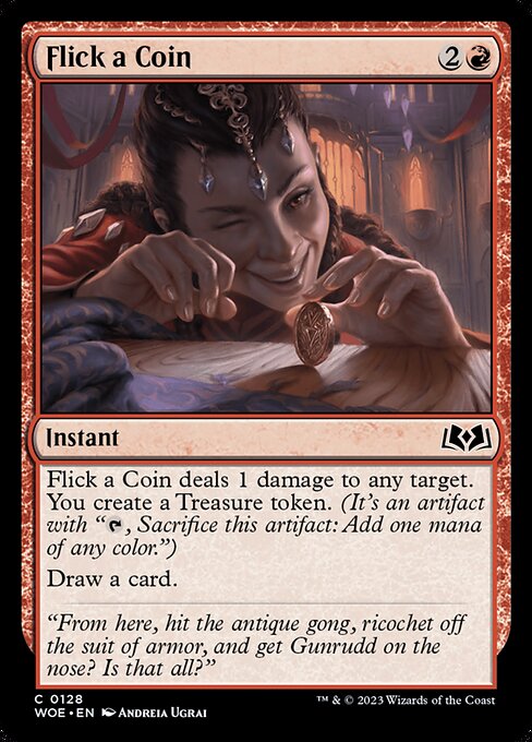 Flick a Coin - Wilds of Eldraine Common Card
