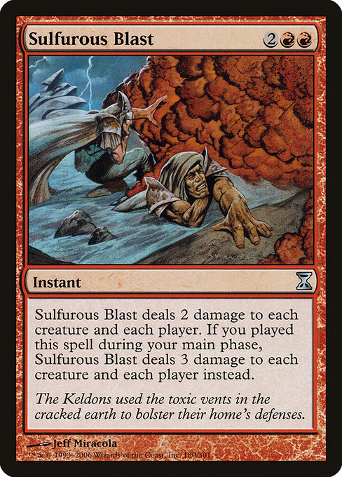 Sulfurous Blast - Time Spiral Uncommon Card
