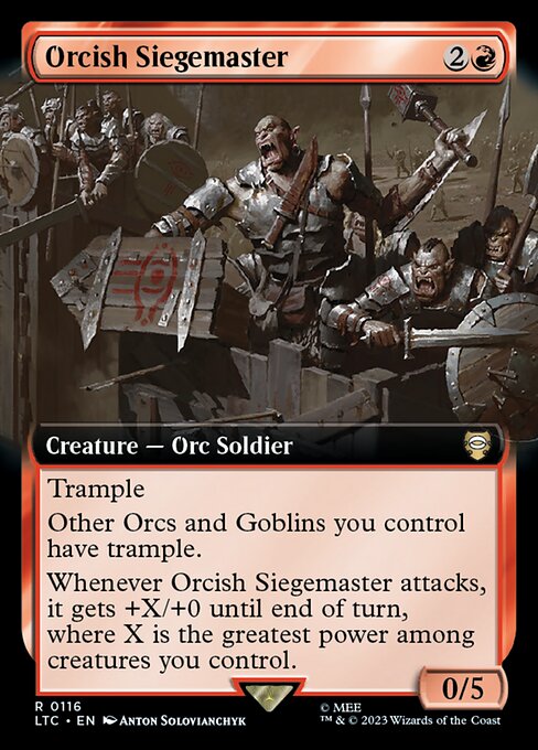 Orcish Siegemaster - Tales of Middle-earth Commander Rare Card