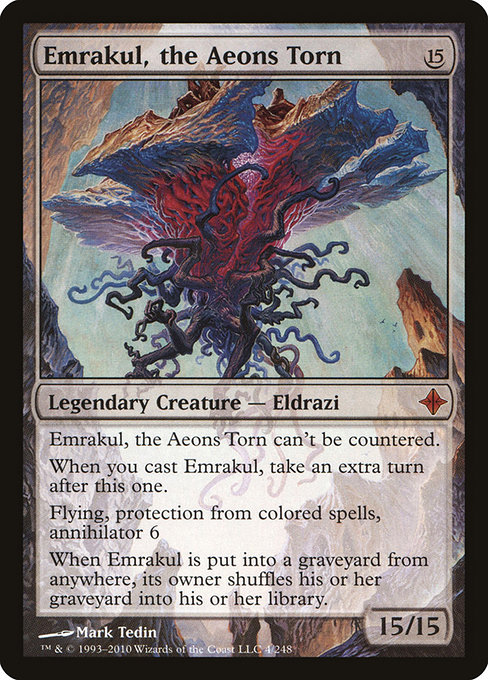 Emrakul, the Aeons Torn - Rise of the Eldrazi Mythic Card