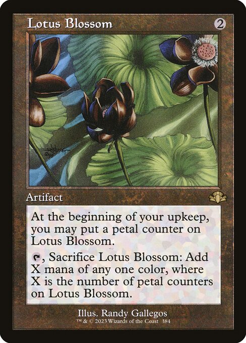 Lotus Blossom - Dominaria Remastered Rare Card