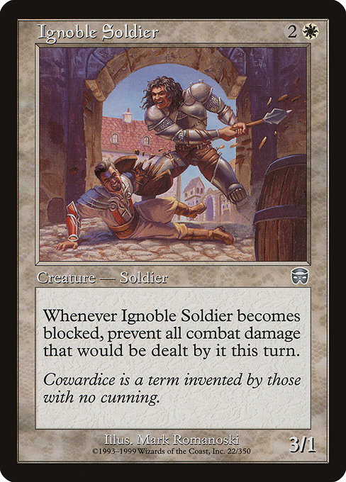 Ignoble Soldier - Mercadian Masques Uncommon Card
