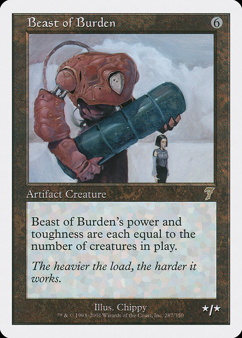 Beast of Burden - Seventh Edition Rare Card