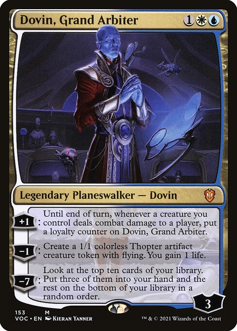 Dovin, Grand Arbiter - Crimson Vow Commander Mythic Card