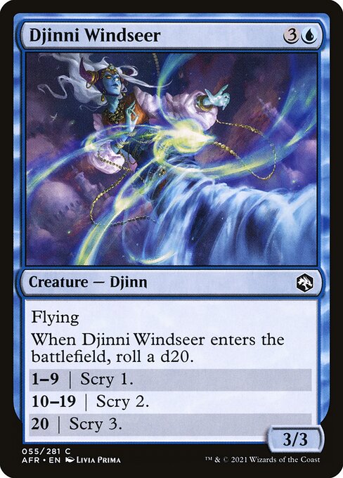 Djinni Windseer - Adventures in the Forgotten Realms Common Card