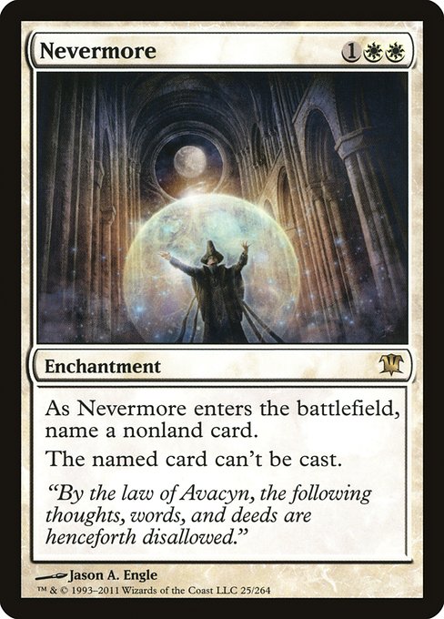 Nevermore - Innistrad Rare Card