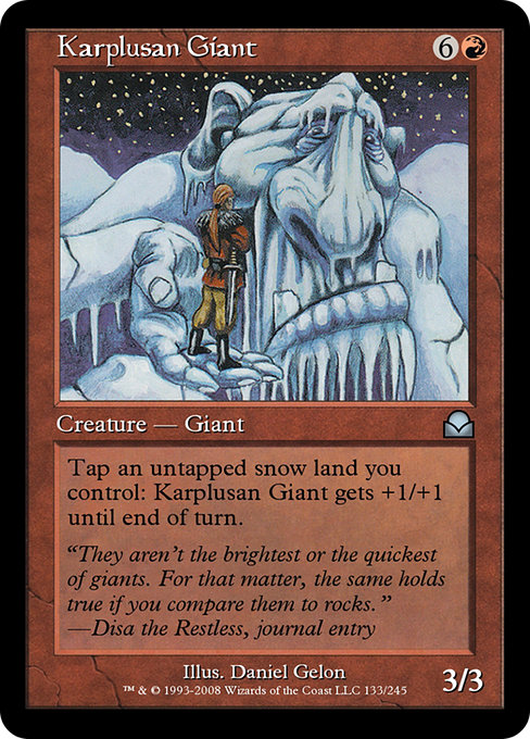 Karplusan Giant - Masters Edition II Uncommon Card