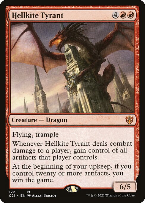 Hellkite Tyrant - Commander 2021 Mythic Card