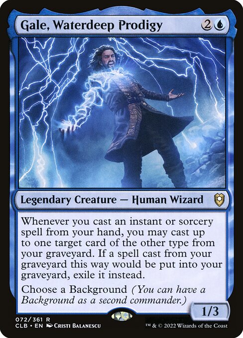 Gale, Waterdeep Prodigy - Commander Legends: Battle for Baldur's Gate Rare Card