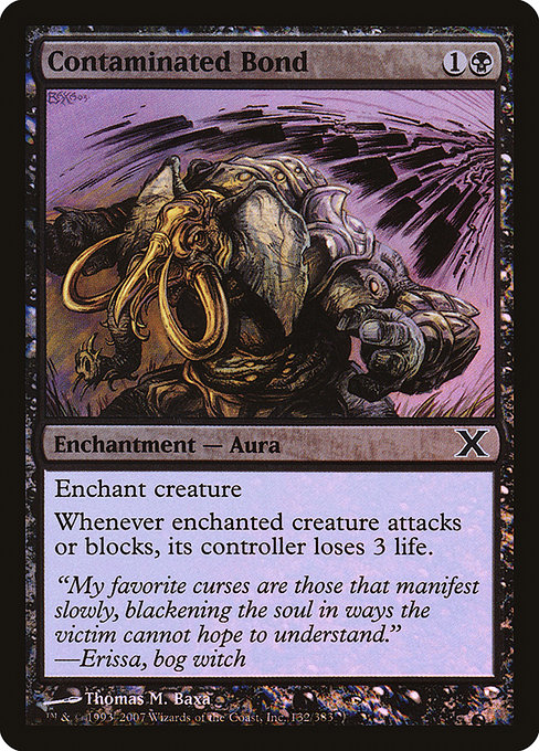 Contaminated Bond - Tenth Edition Common Card