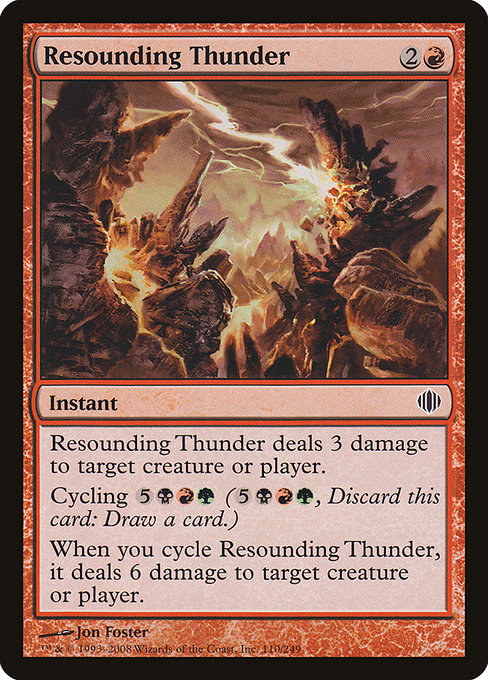 Resounding Thunder - Shards of Alara Common Card