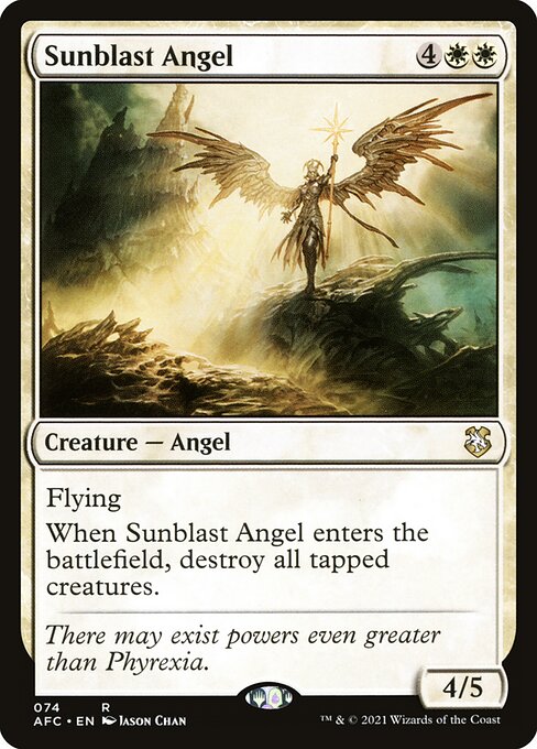 Sunblast Angel - Forgotten Realms Commander Rare Card