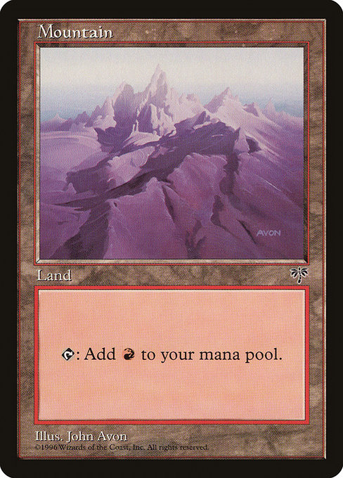 Mountain - Mirage Common Card
