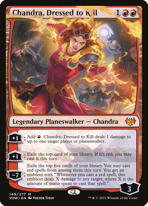 Chandra, Dressed to Kill - Innistrad: Crimson Vow Mythic Card