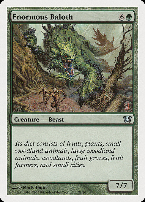 Enormous Baloth - Ninth Edition Uncommon Card