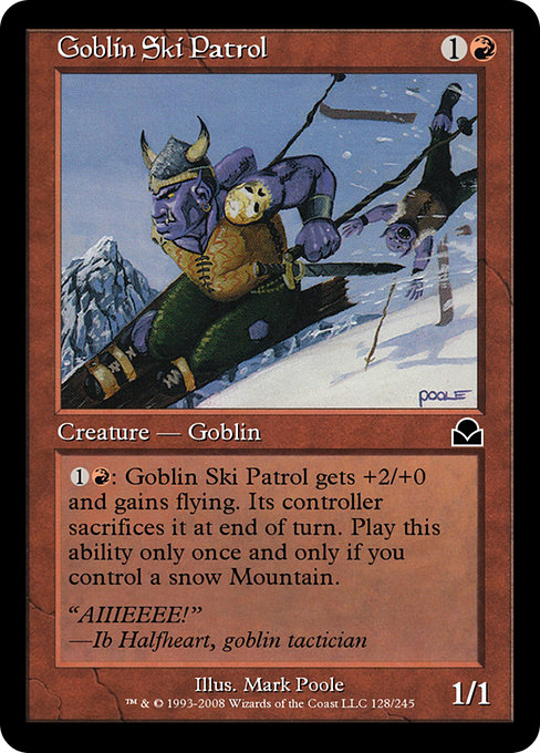 Goblin Ski Patrol - Masters Edition II Common Card