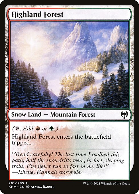 Highland Forest - Kaldheim Common Card